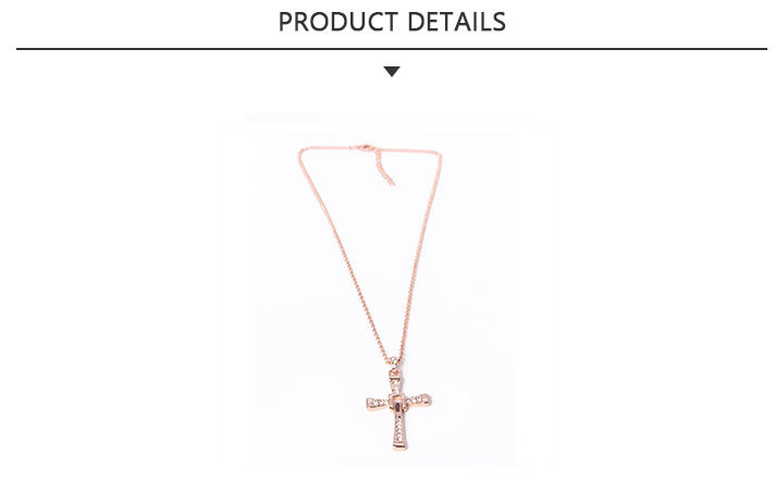 Newest Fashion Jewelry Gold Cross Pendant Necklace