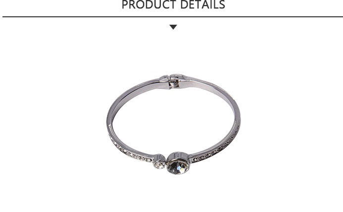 Customized Fashion Metal Bracelet with Rhinestone