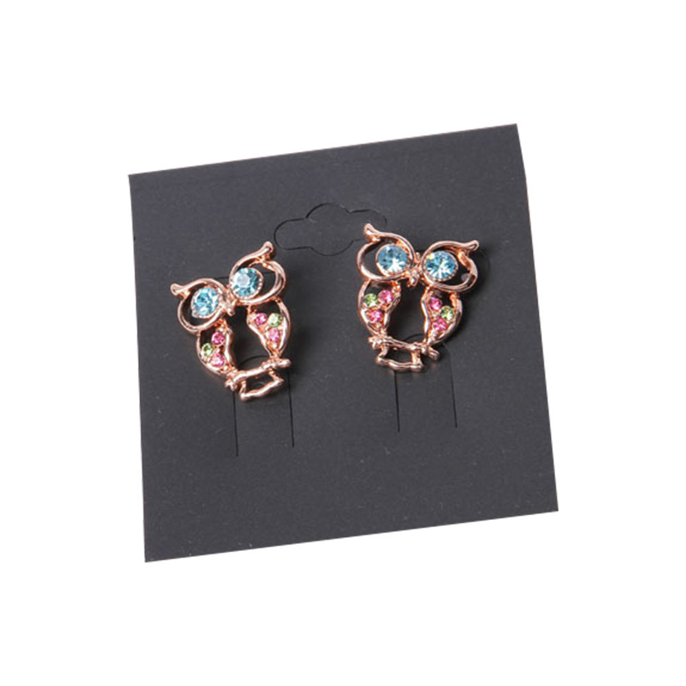 Wholesale Fashion Jewelry Gold Heart Pendant Earring with Rhinestone