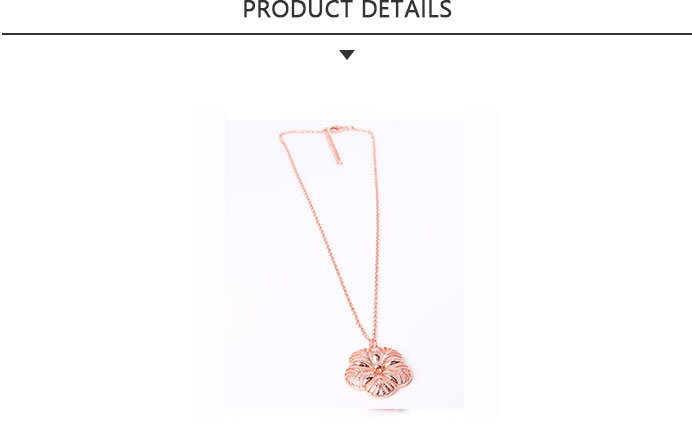 Hotsales Fashion Jewelry Gold Flower Pendant Necklace