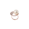 Special Design Fashion Jewelry Ring with Pearl and Rhinestones 