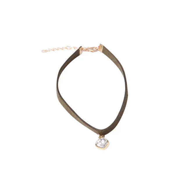 Triangle Charm Fashion with Enamel Necklace Choker 