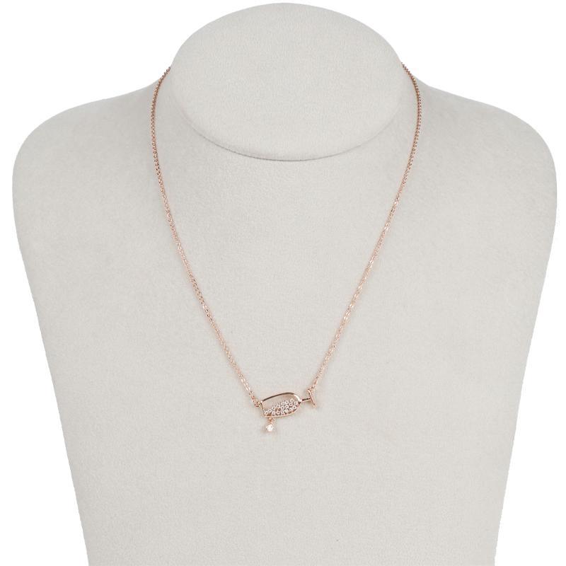 Concise Wineglass Deer Guitar Pattern Alloy Necklace