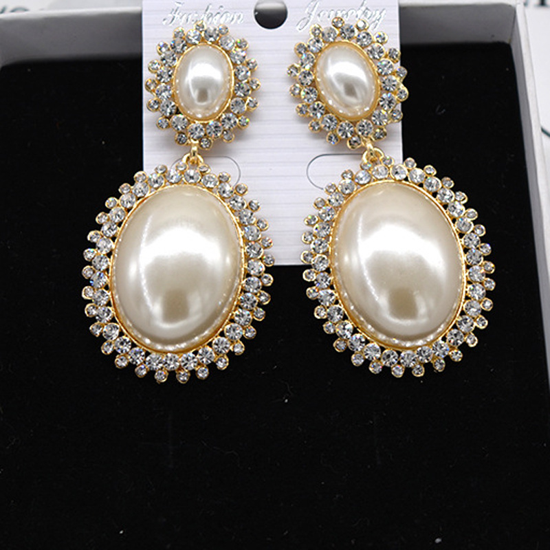 Senior Sense Pearl Earrings Female Spring Summer Personality All Matching Earrings Temperament Earrings