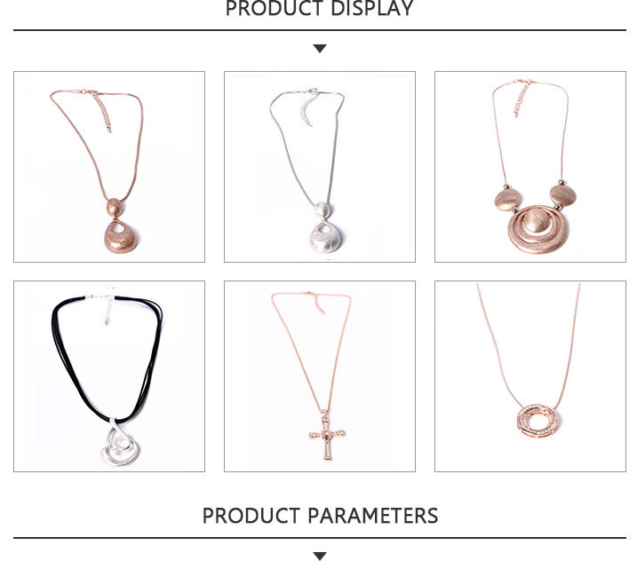 Large Diameter Fashion Jewelry Gold Pendant Necklace