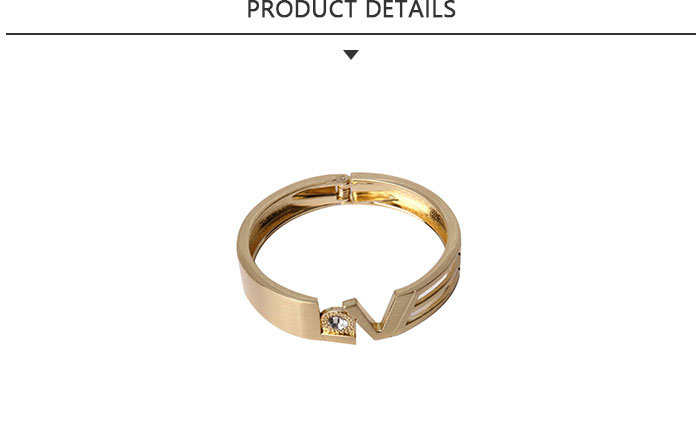New Products Special Design Gold Bracelet with Love