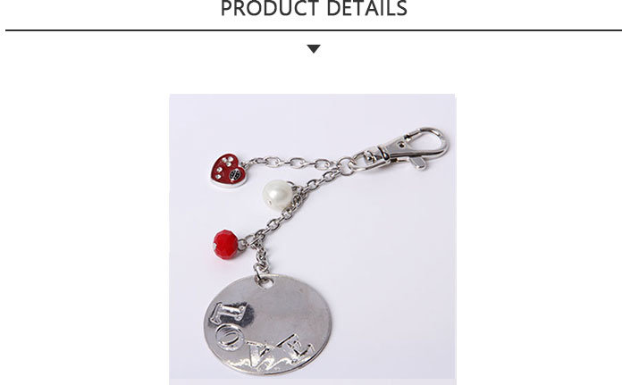 Fashion Keychain with Love Lettering