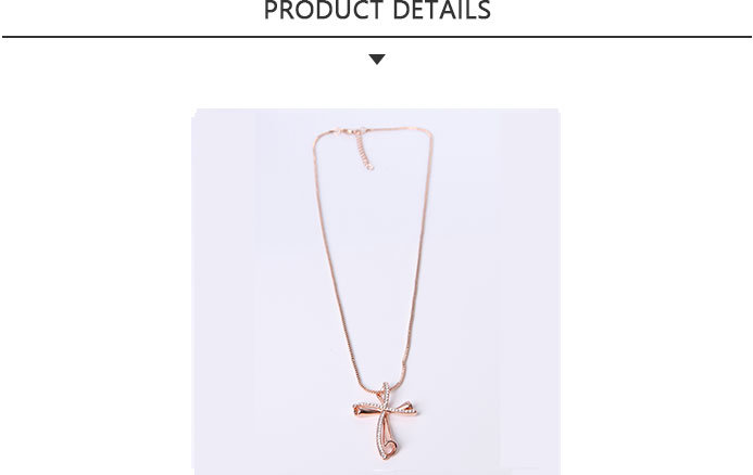 Trending Product Fashion Jewelry Gold Cross Pendant Necklace
