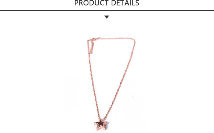 Lowest Price Fashion Jewelry Gold Star Pendant Necklace