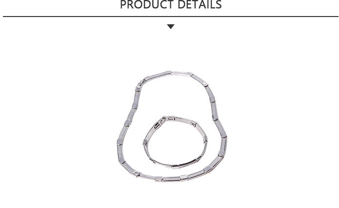 Contracted Fashion Silver Costume Jewelry Set