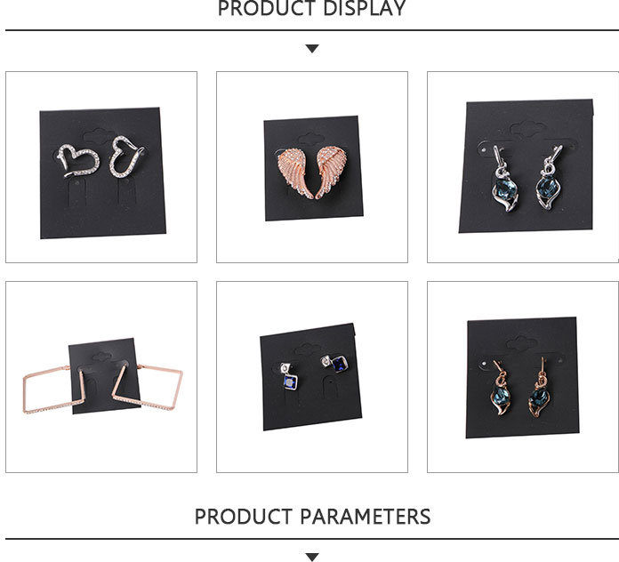 Gold Plated Square Simple Fashion Jewelry Earring with Rhinestone