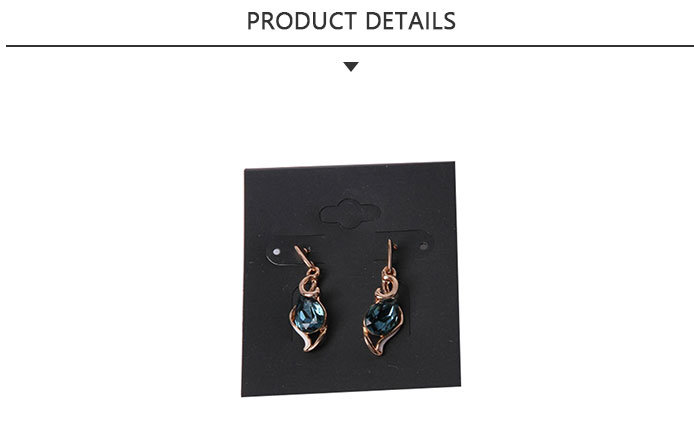 Fashion Jewelry Gold Plated Earring with Glass Bead