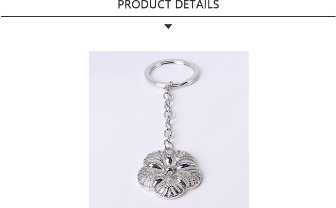 Fashion Flower Alloy Keychain for Female