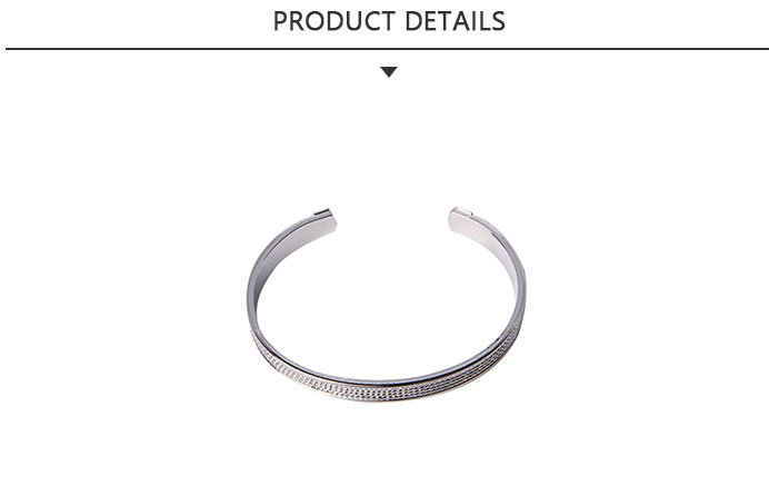 High Quality Competitive Fashion Jewelry Siliver Open Bracelet