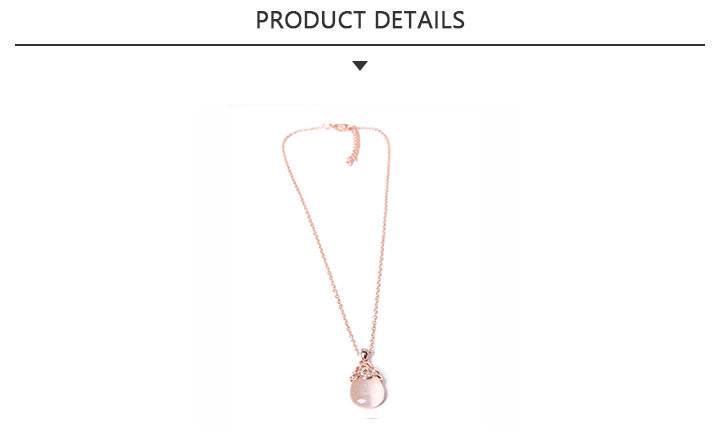 Promotional Fashion Jewelry Gold White Rhinestone Necklace