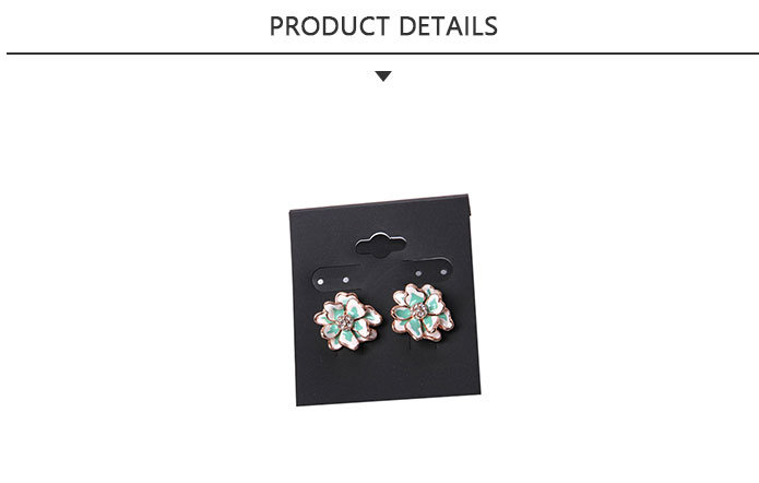 Most Popular Fashion Jewelry Green Flower Earring