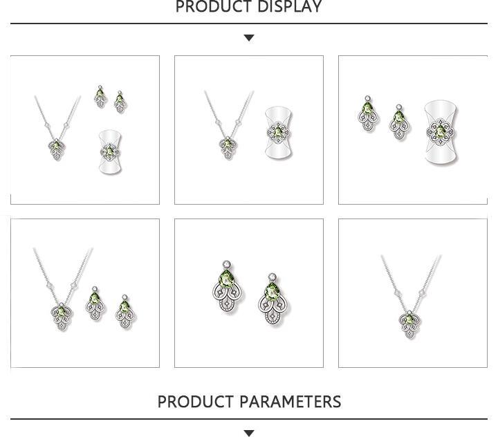Insect Shaped Silver Jjewelry Set with Emeralds