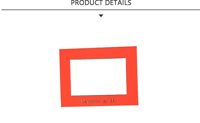 Simple Red Photo Frame with Mommy and Me