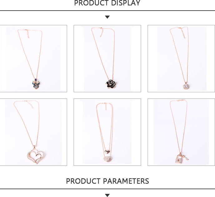 Customized Fashion Jewelry Gold Pendant Necklace with Double Love