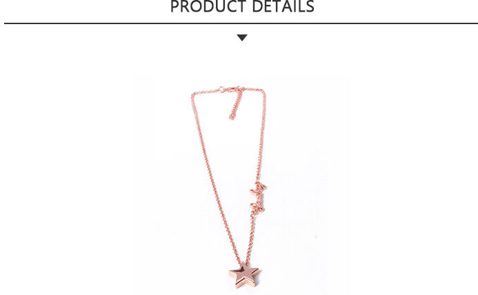 Excellent Quality Fashion Jewelry Gold Star Pendant Necklace