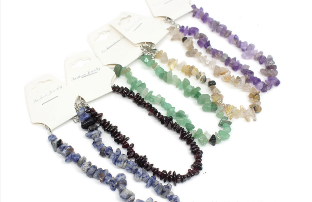Stone Crystal Colorful Fashion Bracelet with Natural Stone Niche Accessories