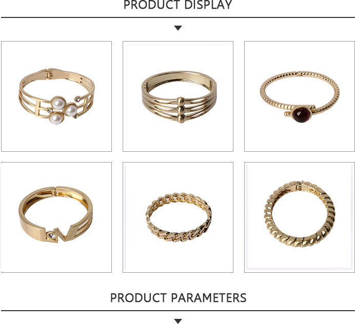 Most Popular Gold Plated Bangle with Plastic Pearl