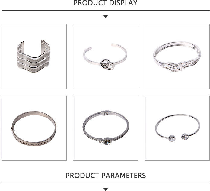 Contracted Fashion Jewelry Bracelet Silver