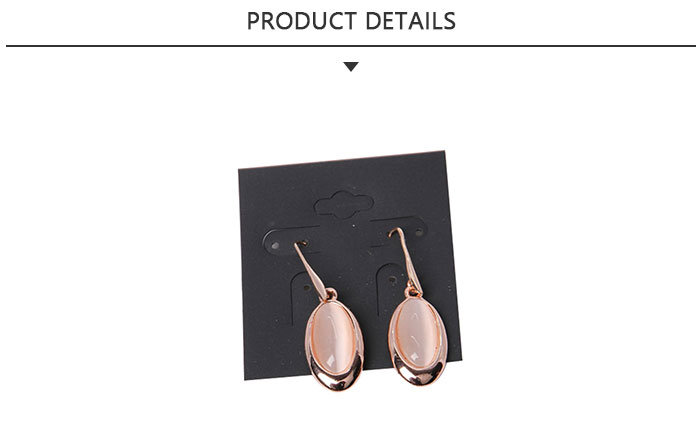 Fashion Jewelry Earring with Oval Pendant Cat Eye Stone