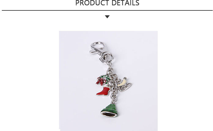 Wholesale Metal Promotional Keychain for Christmas Present