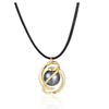 French Vintage Senior Original Niche Design Necklace Collarbone Chain Change Diamond Colored Gem Necklace
