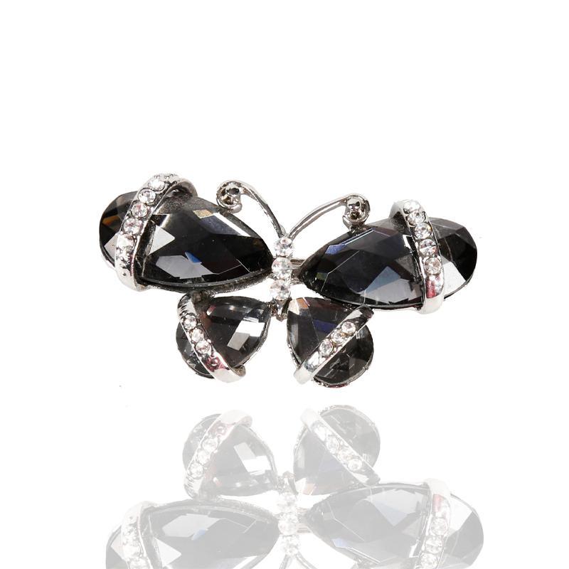 Simulation Bird Dragonfly Jade Diamond Brooch