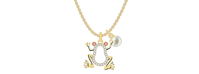 Vintage Innovative Design Ocean Series Frog Shape Jewelry Set