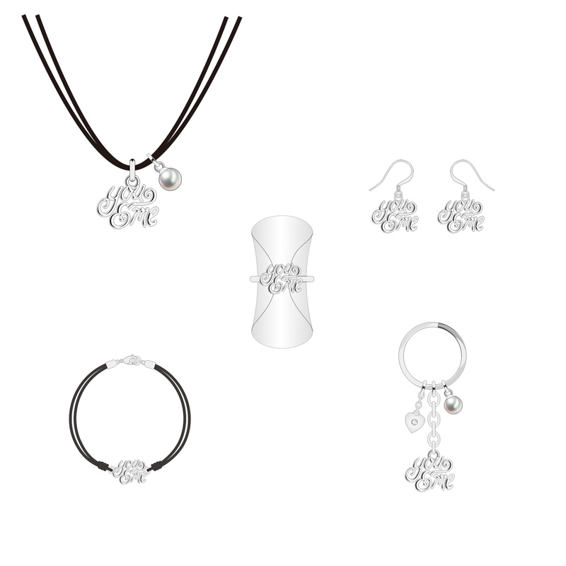 Silver Custom Holiday Gifts for Years Jewelry Set