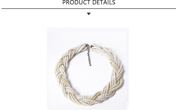 Large Diameter Fashion Jewellery Pearl Beaded Necklace