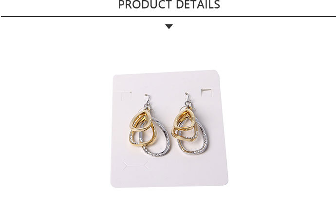 Fashion Jewelry Earrings with Gold Rhodium Plated