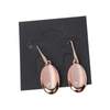 Fashion Jewelry Earrings with Oval Charms Metal Beads