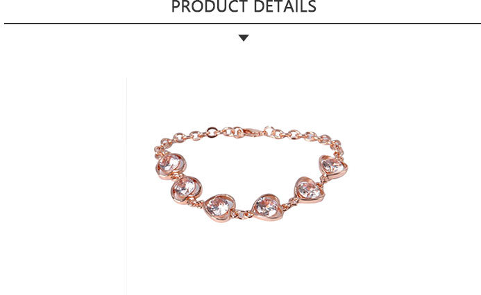 Sample Available Fashion Jewelry Gold Bracelet with Drill