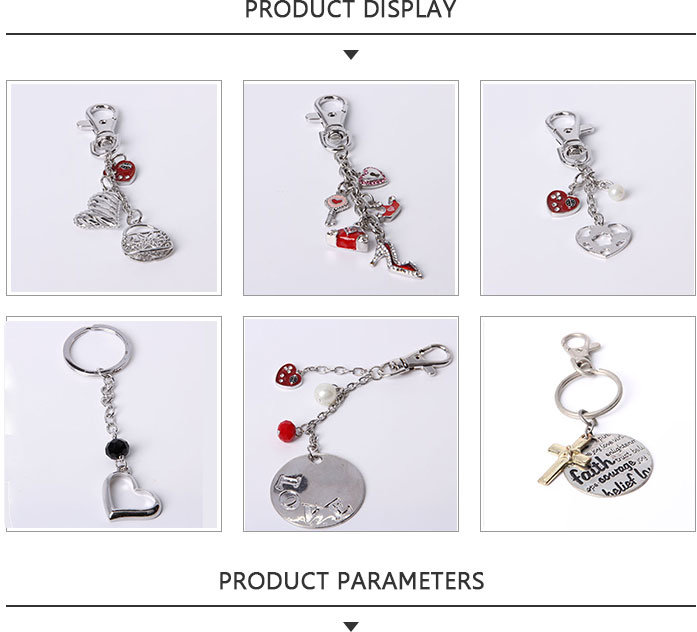 Fashion Red Keychain with Diamonds for Women