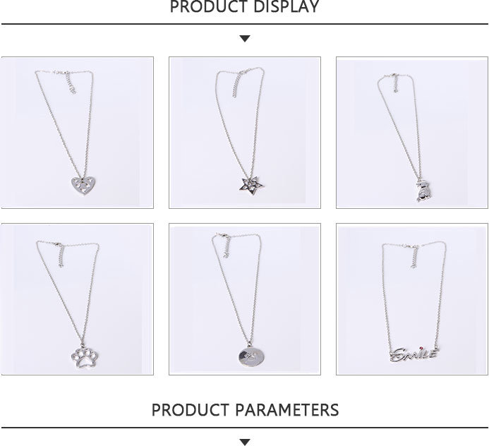 Fashion Jewelry Alloy Pendant Necklace with Smile