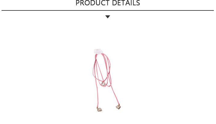 Newest Fashion Choker Pink Fabric Necklace