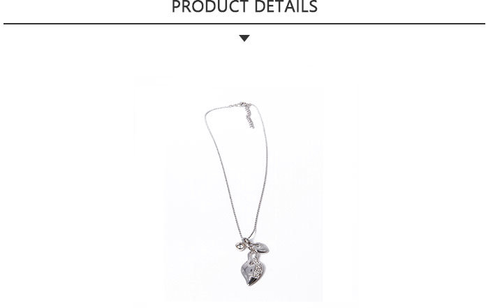 Newest Fashion Jewelry Silver Pendant Necklace with Rhinestone