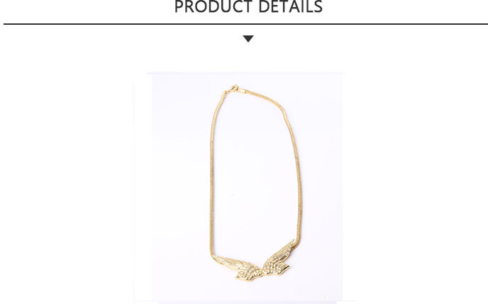 Wholesale Gold Pendant Necklace with Wing Shape