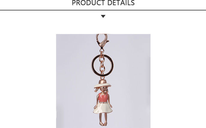 Exquisite Keychain Cute Gril Shape Promotional Gift Keychain