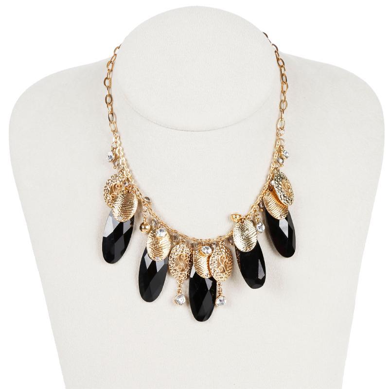 Exotic Style Multi-Gemstone Pearl Necklace