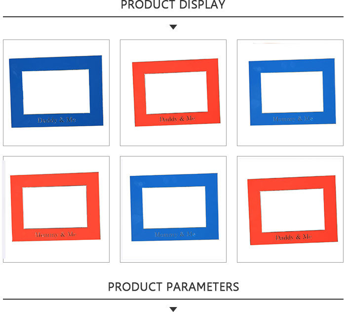 Simple Blue Photo Frame with Mommy and Me