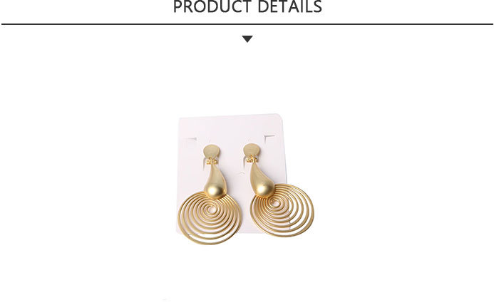 Large Diameter Fashion Jewelry Earrings with Gold Plated