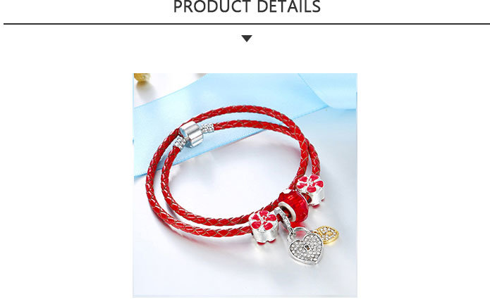 Best Selling Products Fashion Jewelry Alloy Red Rope Bracelet
