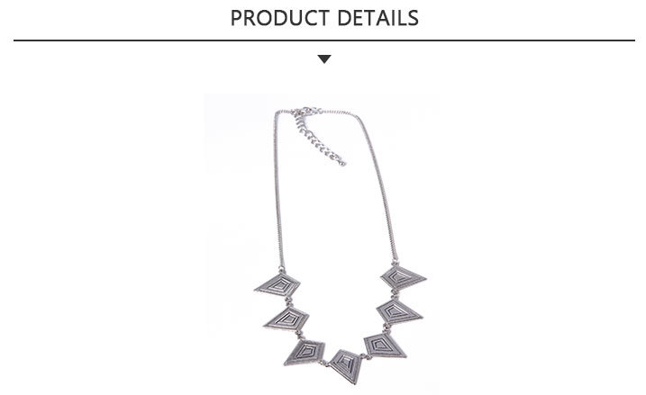 Vintage Fashion Jewelry Silver Pendant Necklace