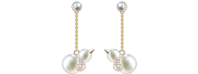 Summer Lvory High Quality Pearl Gourd Shape Jewelry Set