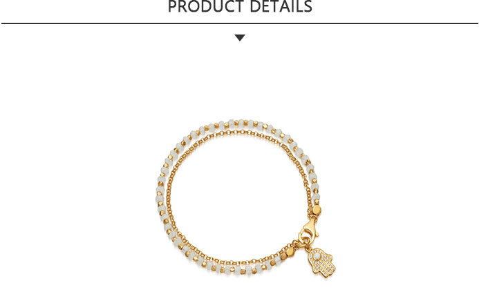 High Quality Fashion Jewelry Gold Green Bead Bracelet